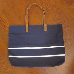 NWOT - White House Black Market Canvas Navy Tote